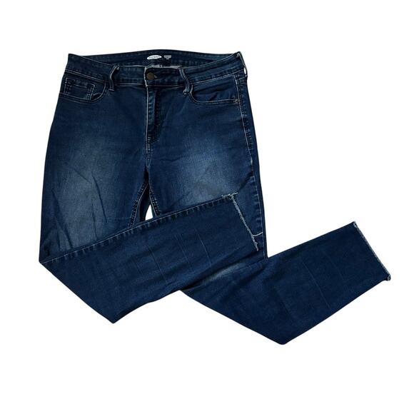 Old Navy Dark Wash Skinny Ankle Jeans Womens Size 10 - Picture 1 of 8